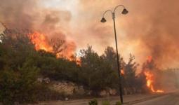 استمرار محاولات إخماد الحرائق المندلعة في لبنان