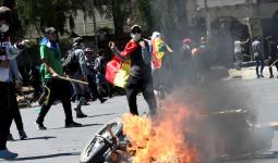جانب من احتجاجات بوليفيا