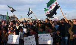 مظاهرة في أعزاز - حلب.