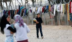 طفلة سورية في أحد مخيمات اللجوء في تركيا