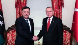 تركيا وقعت مع ليبيا ممثلة بحكومة السراح اتفاقية لترسيم الحدود البحرية