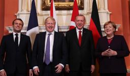 الأطراف المشاركة في القمة الرباعية في لندن بشأن سوريا
