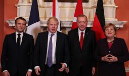 زعماء ألمانيا وتركيا وبريطانيا وفرنسا في قمة لندن
