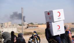 تركيا تواصل تقديم المساعدات الطارئة للنازحين السوريين من إدلب