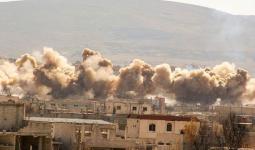 صورة أرشيفية لقصف بالقنابل العنقودية طال مناطق في سوريا مؤخراً