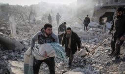 الغارات الجوية استهدفت 24 تجمعاً سكنياً في إدلب شمال غربي سوريا