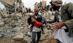 آثار قصف طال منازل مدنيين خلال الحرب في اليمن