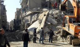 انهيار مبنى بدير الزور يُخلف قتيلين
