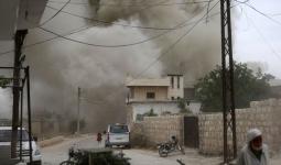 آثار قصف نظام الأسد لإدلب