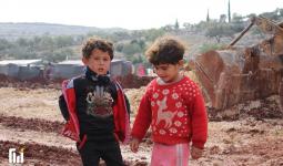 أطفال في مخيمات النازحين شمال إدلب - عدسة بسام الرحال - آرام