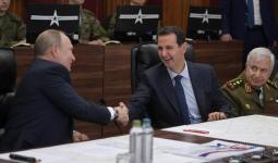 الوزير أيوب خلال حضوره لقاءً بين نظام الأسد ووفد روسي برئاسة 