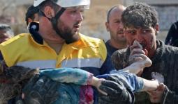 ضحايا بقصف روسي بإدلب