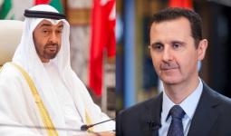 بشار الأسد وولي عهد أبو ظبي