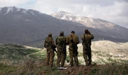 عناصر من جيش الاحتلال الإسرائيلي في هضبة الجولان السورية