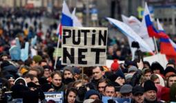 جانب من التظاهرات في روسيا