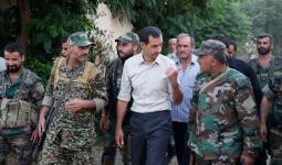 بشار الأسد مع ميليشياته