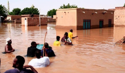 آثار الفيضانات في السودان