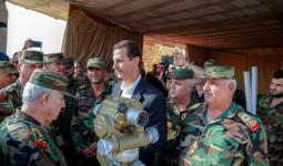 بشار الأسد وسط ميليشياته