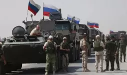 قافلة عسكرية روسية في سوريا