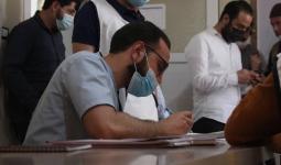 أجراءات اللقاح ضد كورونا في مدينة الباب شرق حلب