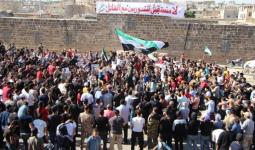 مظاهرات في درعا رفضاً للانتخابات