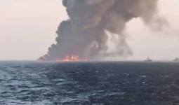 السفينة الإيرانية غرقت بعدما شب فيها حريق لم تتكشف أسباب