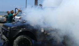 مواطن يحرق سيارته في صيدا
