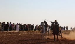 مهرجان الخيول العربية الأصيلة بريف الباب شرق حلب 23 7 2021 عدسة محمود الوعر - آرام