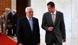 محمود عباس وبشار الأسد