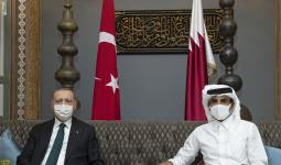 أمير قطر الشيخ تميم بن حمد والرئيس التركي رجب طيب أردوغان