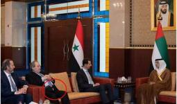 صورة وزير خارجية الأسد فيصل المقداد أثناء زيارة الأسد للإمارات