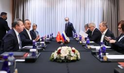 اجتماع ثلاثي بين وزراء خارجية تركيا وأوكرانياوروسيا في أنقرة
