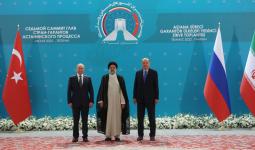 رؤساء تركيا وإيران وروسيا