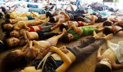 ضحايا مجزرة الكيماوي في الغوطة