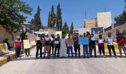 احتجاج الطلاب في مدينة عفرين