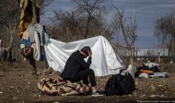 مهاجرين على الحدود اليونانية