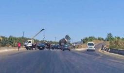 حادث سير على طريق حمص - طرطوس