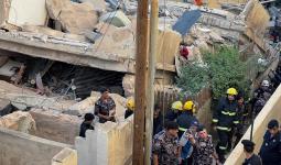 انهيار مبنى في عمان