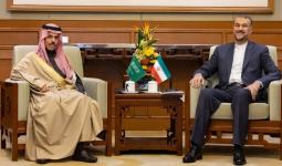 من لقاء وزيري خارجية السعودية فيصل بن فرحان وإيران حسين أمير عبداللهيان