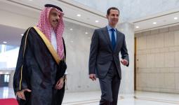 بشار الأسد ؤوزير الخارجية السعودي فيصل بن فرحان بدمشق