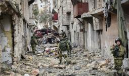 قوات روسية في مدينة حلب