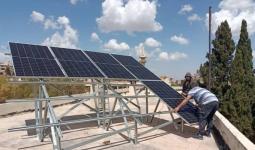 ألواح الطاقة الشمسية في دمشق