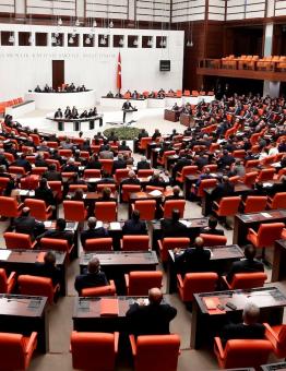 صورة أرشيفية لإحدى جلسات البرلمان التركي