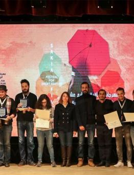صور الفائزين في ختام مهرجان الساقية السينمائي