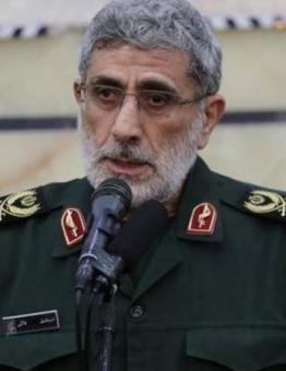قائد فيلق القدس الإيراني إسماعيل قاآني