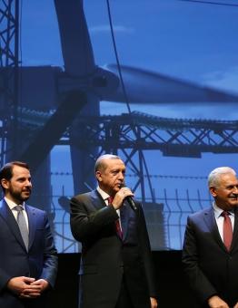 أردوغان خلال افتتاح مشاريع طاقة في تركيا مؤخراً