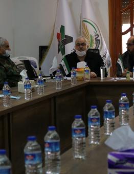 اجتماع الحكومة السورية المؤقتة بقادة الفيالق العسكرية