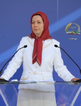 رئيسة الجمهورية المنتخبة للمجلس الوطني للمقاومة الإيرانية، مريم رجوي