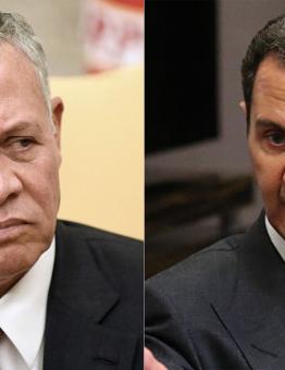 بشار الأسد وملك الأردن