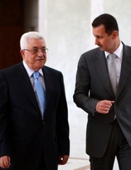 محمود عباس وبشار الأسد